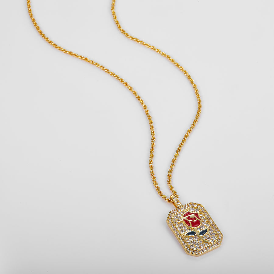 GOLD GIGI ROSE NECKLACE
