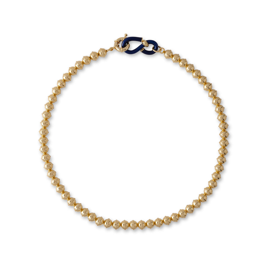 LABYRINTH BEAD NECKLACE IN GOLD