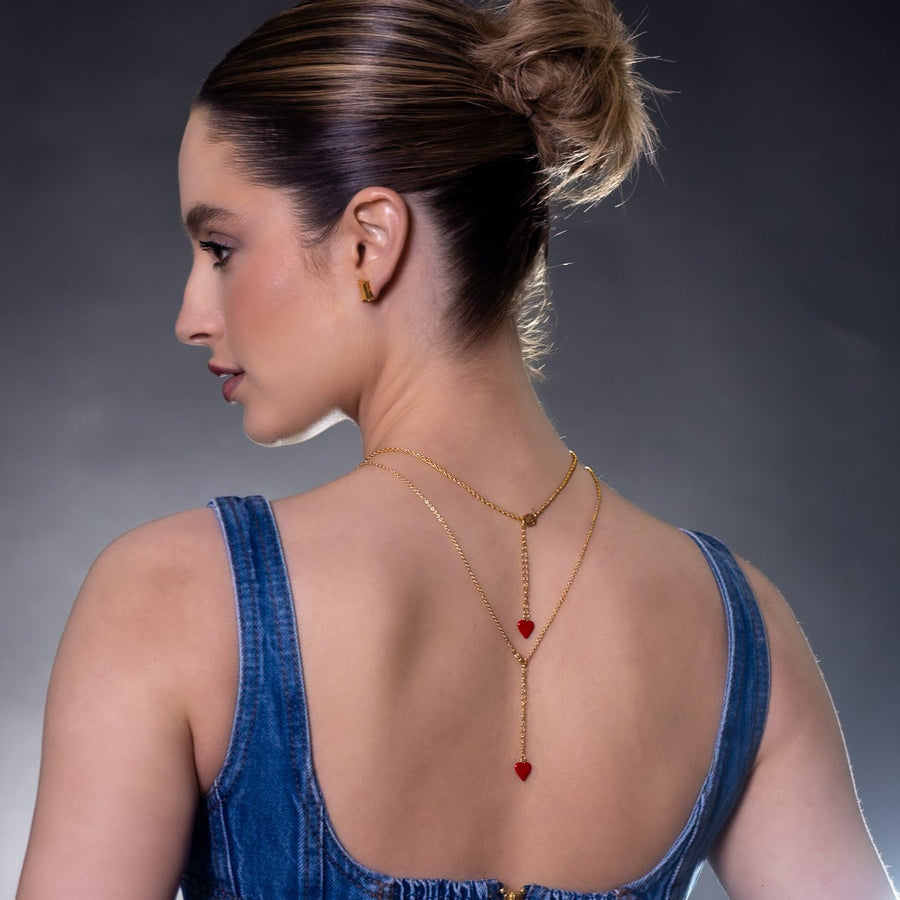 GOLD GIGI ROSE NECKLACE