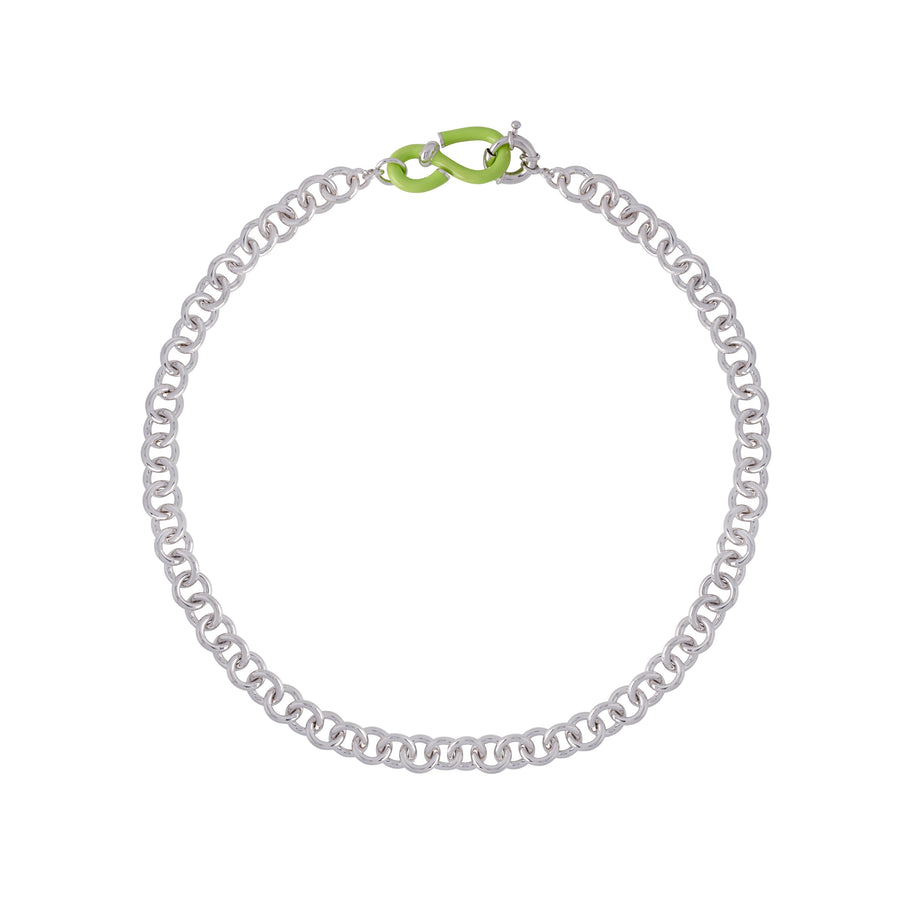 SCALA LIME GREEN S-CLASP NECKLACE