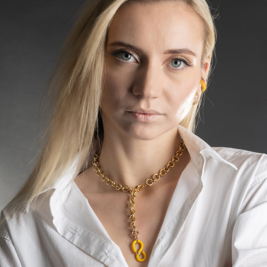 SCALA YELLOW S-CLASP NECKLACE