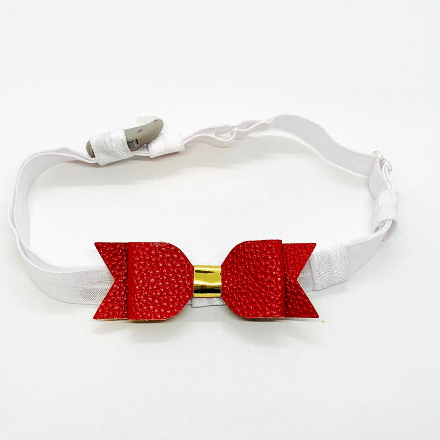 HEARING AID HEADBANDS - GOLD & RED