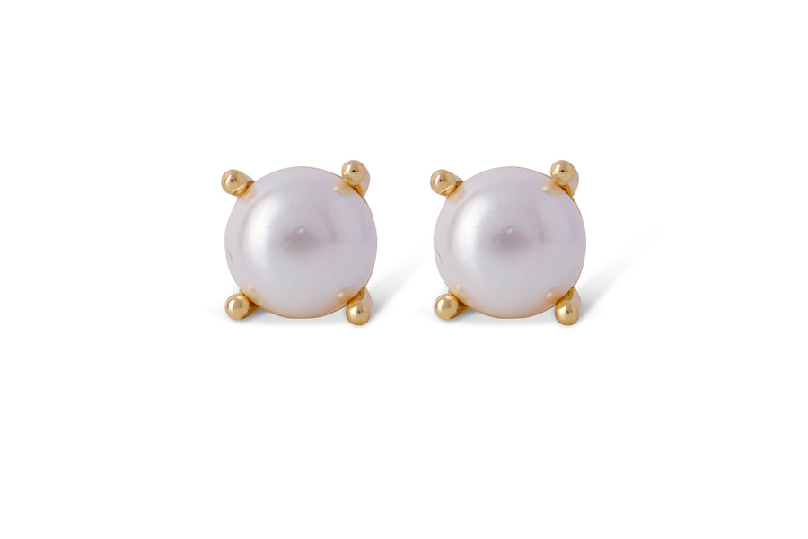 FOUR POINT PEARL STUDS