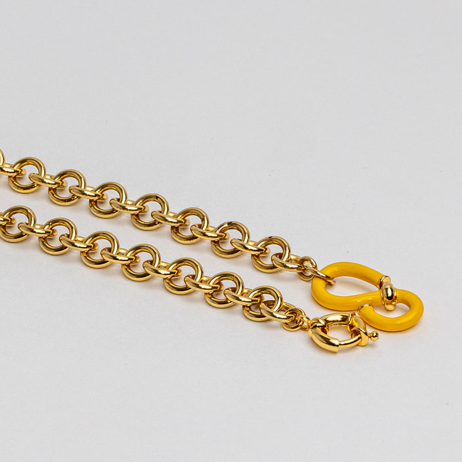 SCALA YELLOW S-CLASP NECKLACE