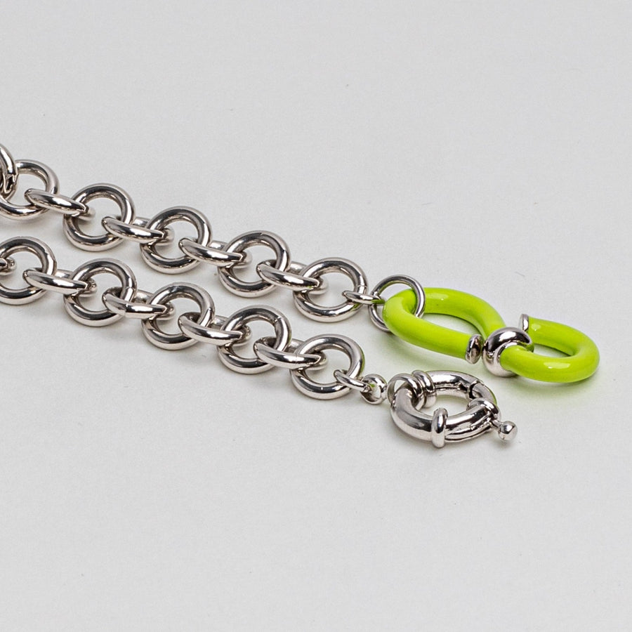 SCALA LIME GREEN S-CLASP NECKLACE